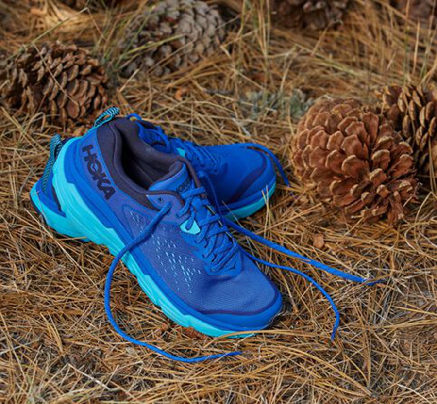 Trail Shoes Mens - Hoka One One Challenger ATR 6 - Blue - PKZHRNX-53